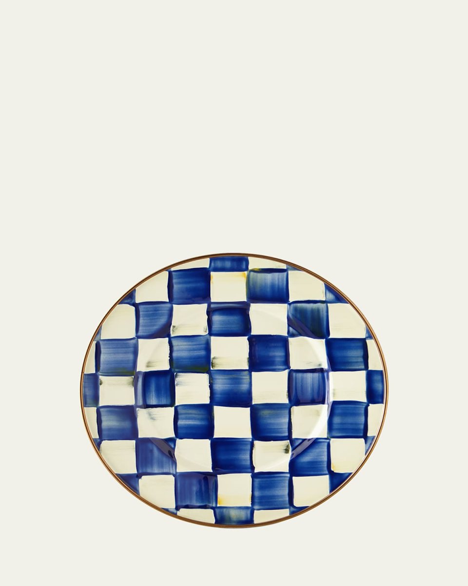 Royal Check Salad/Dessert Plate
